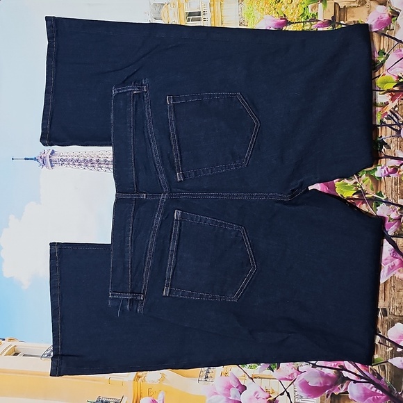 Loft Dark Blue High Waist Jeans Size 6 - Picture 6 of 6